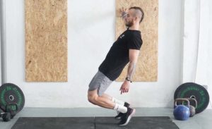 man sissy squat wall